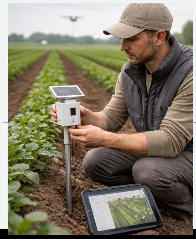 IoT мониторинг сельскохозяйственных полей и контроля в Челябинске