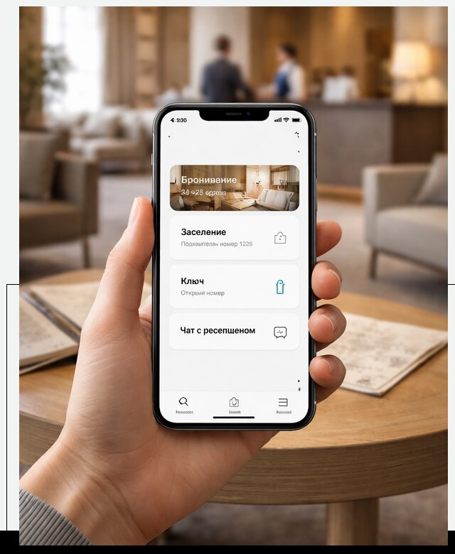 Мобильное приложение для гостей отеля в Челябинске, управление сервисом